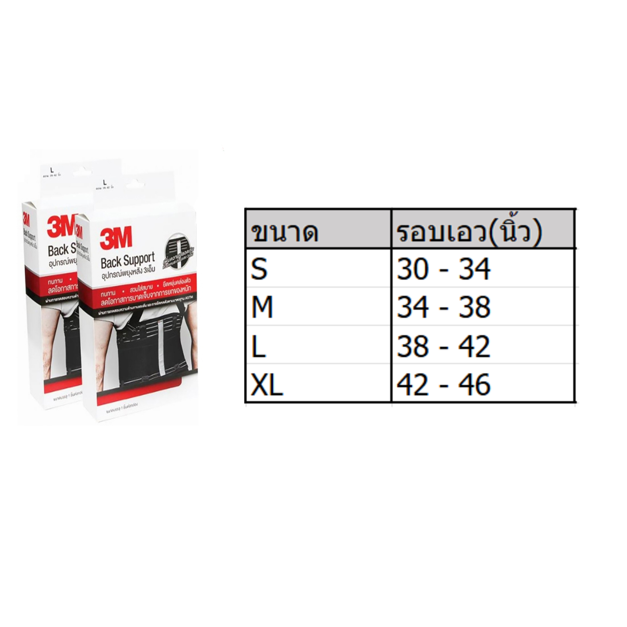 3M : เข็มขัดพยุงหลัง size S/M/L/XL - Image 3