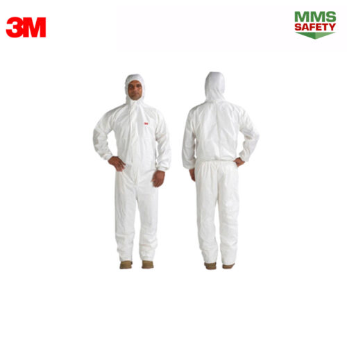 3M : 4510 ชุดป้องกันสารเคมี SIZE M/L/XL สีขาว