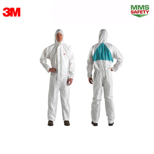 3M : 4520 ชุดป้องกันสารเคมี SIZE M/L/XL สีขาว