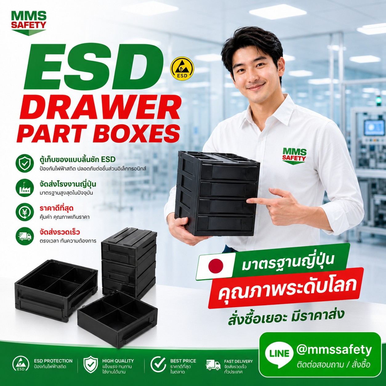 ESD Drawer Part Boxes