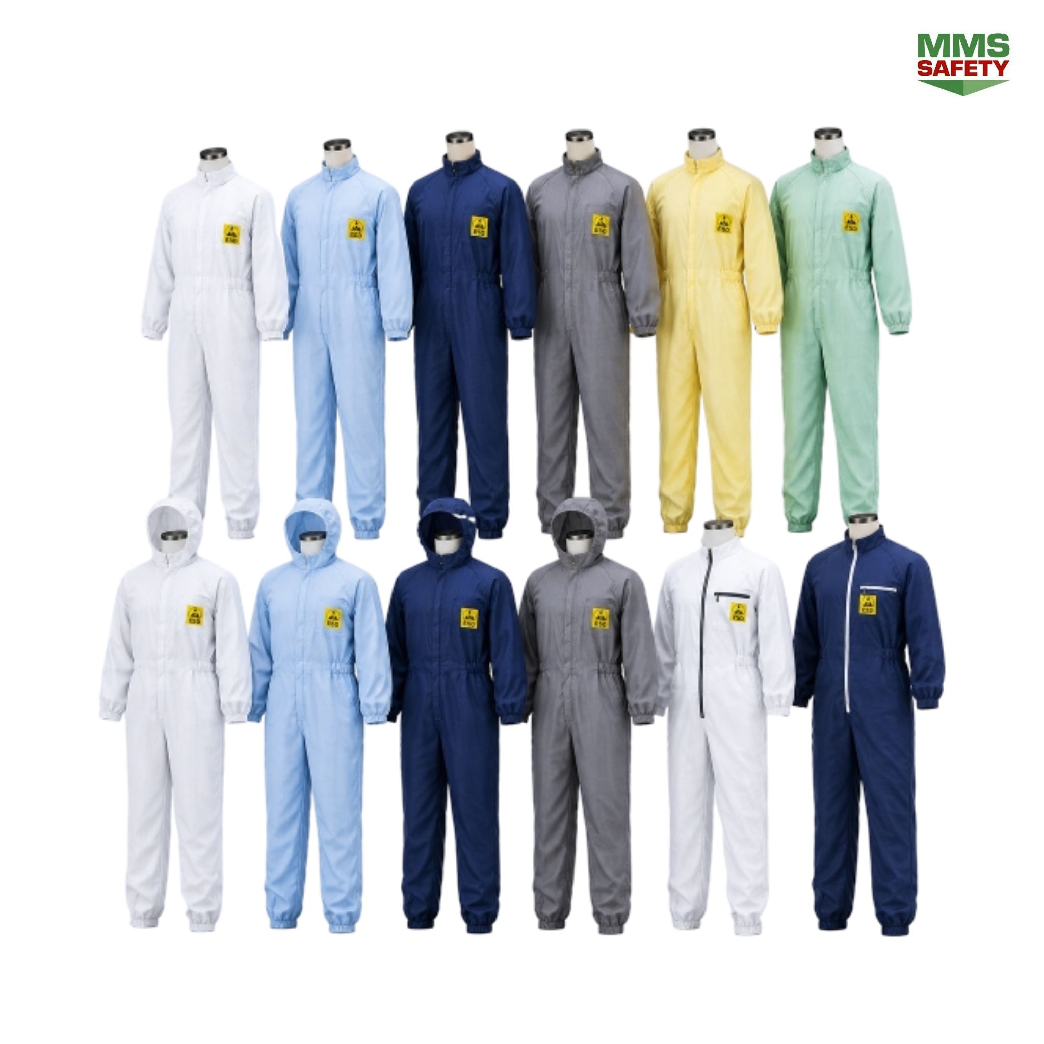 ชุดป้องกันไฟฟ้า ESD Coveralls / Jumpsuits
